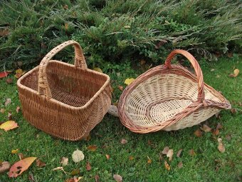 Prútenný kôš(košík)2kusy-predám.Lacno. - 3