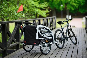 Nový cyklovozík 2v1, príves za bicykel a trojkolka - 3