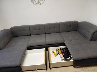 Rozkladacia sedacia súprava s úložným priestorom - 3