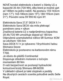 Elektrobicykel nové Sava 29.27.5deck 9.1 - 3