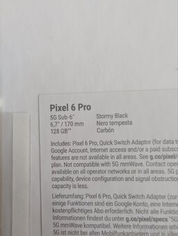 Predám Google Pixel 6 Pro 128 GB čierny nový, nerozbaleny. - 3