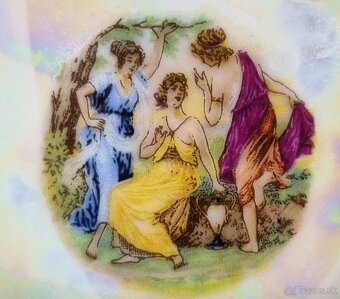 Porcelánový servis - motív 3.grácií - 3