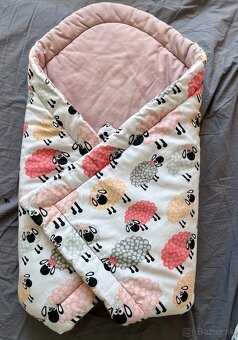 Hniezdo a zavinovačka pre bábätko- handmade 100% bavlna - 3
