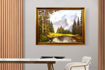 Horská krajina, Beifl , olej na plátne, 880 × 680 mm - 3
