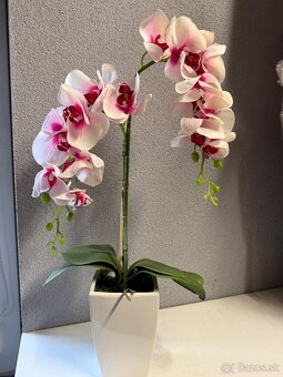 Silikónová orchidea - luxusná dekorácia, TOP kvalita - 3