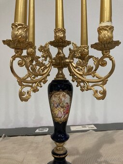 Porcelánový svietnik Limoges - 3