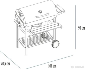 Zahradny grill - La Proromance Barbeque CHB-29 - 3