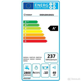 Vstavaná umývačka riadu Indesit - 3