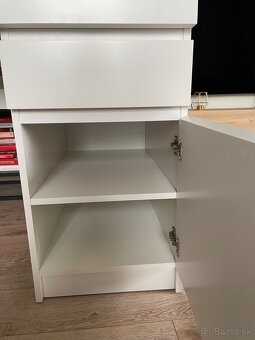 Ikea stôl Malm biely - 3