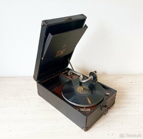 His Master’ Voice – gramofon na kliku z roku 1925, top stav - 3