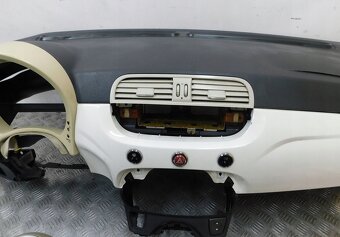 Fiat 500 2007- palubná doska , palubovka , airbagy pásy - 3