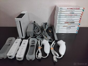 Nintendo Wii Konzola + 2 ovládače + 14 hier - 3