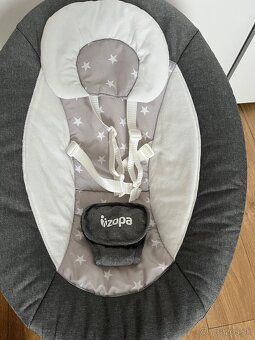Detské hojdacie lehátko ZOPA Lullaby Gray stars/Grey - 3