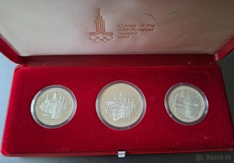 Olympiada Moskva PROOF 1980 investicne striebro - 3