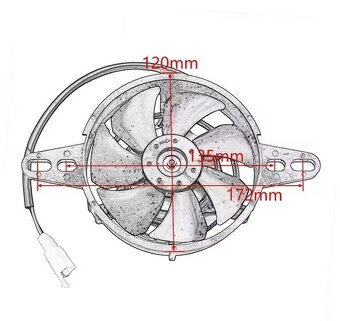 Predám ventilátor / vrtulu chladenia + senzor teploty - 3