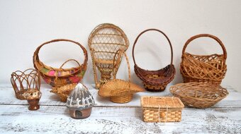 Prútené košíky a dekorácie - 3