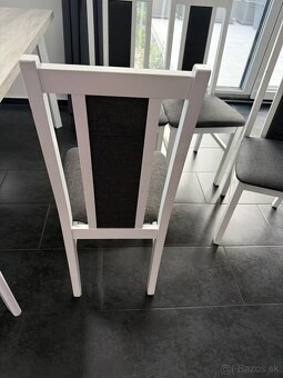 Drevené biele stoličky - 3