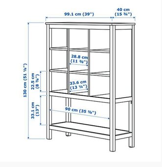 IKEA Hemnes úložný regál madiv - 3