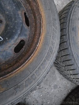 Plechové disky 4x108 + zimné pneu 195/65r15 - 3