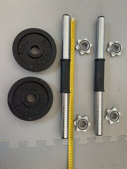 2x dlha Os /oska / hriadel na cinky, jednorucky 45cm, 28mm, - 3