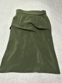 Khaki zavinovacia kapsáčová sukňa zn. LIU JO originál - 3