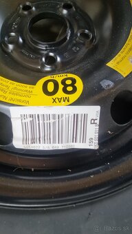 Dojazdová rezerva 125/70 R16 5x112 stred diera 57,1mm - 3