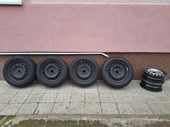 Plechové disky 5x112 r15 + zimne pneumatiky - 3