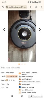 Predám vysávač iRobot Roomba - 3