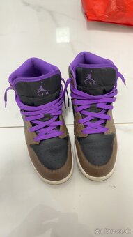 jordan 1 mid mocha purple velkosť 40 - 3