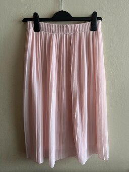 Ružová midi sukňa - 3