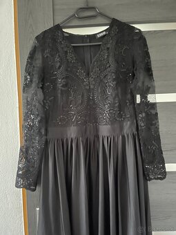 Čierne spoločenské šaty 40/L - 3