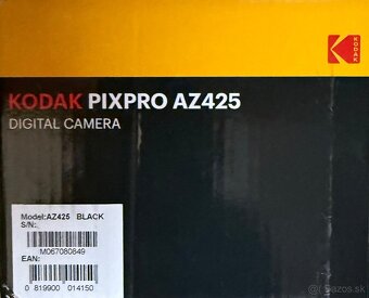 Predám nový fotoaparát KODAK PIX PRO AZ 425 - 3