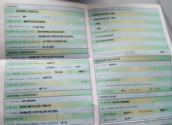 Mercedes C200 W204 2.2 CDI 2008 Predám DVERE, MOTOR 646811, - 3