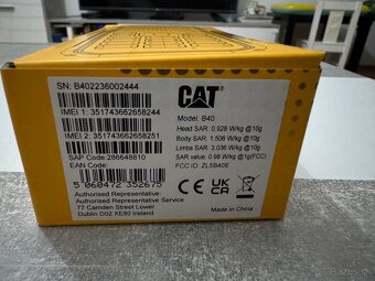 Odolný telefón CAT B40 – nerozbalený, so svietidlom - 3