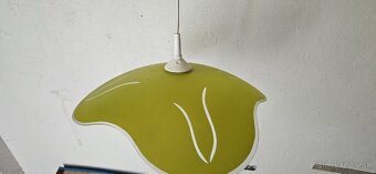 Luster sklenený, zelený. - 3