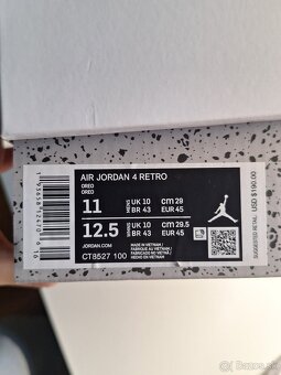 Jordan 4 retro white oreo - 3