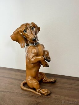 Porcelanovy pes jazvecik Rosenthal XXL - 3