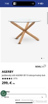 Predám jedálenský stôl •119cm• - 3