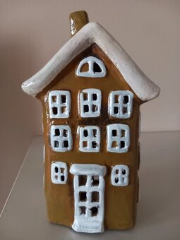 Keramický domček na čajovku 20,5x11,5x7,5 cm - 3