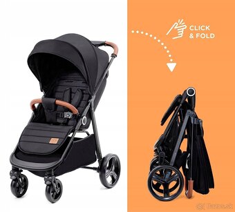 Kinderkraft grande black čierny kočík nový neodbalený - 3