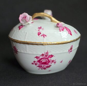 Porcelánová dóza Herend Printemps, ručne maľovaná. - 3