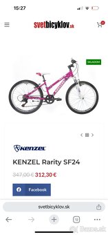 Dievčenský bicykel 150-165cm - 3