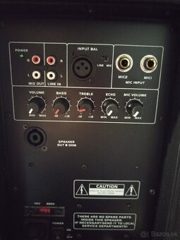 Predám aktívny reproduktor AUNA 120W PP-2215A - 3