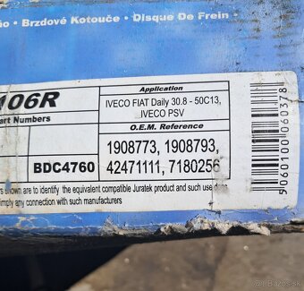 Zadné brzdové kotúče na Iveco Daily - 3