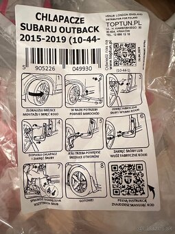 Lapače nečistôt Subaru Outback LACNO - 3