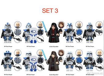 Rôzne figúrky Star Wars 8 (8ks) - typ lego - nové - 3