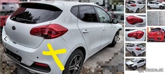 KIA CEED 1.4 2013 predám DVERE, MOTOR G4FA, PREVODOVKA, ZADN - 3