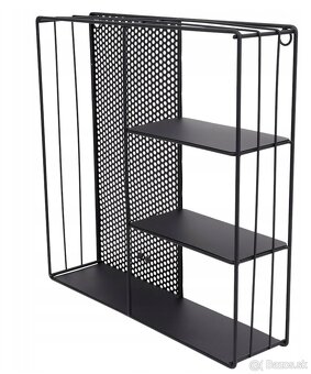 Kovová polička na stenu 37x37 - 3