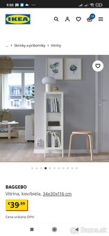 Vitrína IKEA na predaj - 3