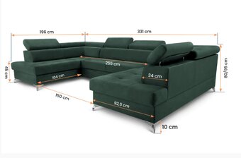 Predám sedačku Madryt vo farbe Vena 12 - 3